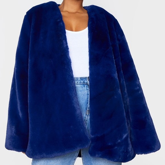PLUS  THE ROYAL IN BLUE FAUX FUR COAT ( BRAND NEW !!!! ) - Picture 4 of 5